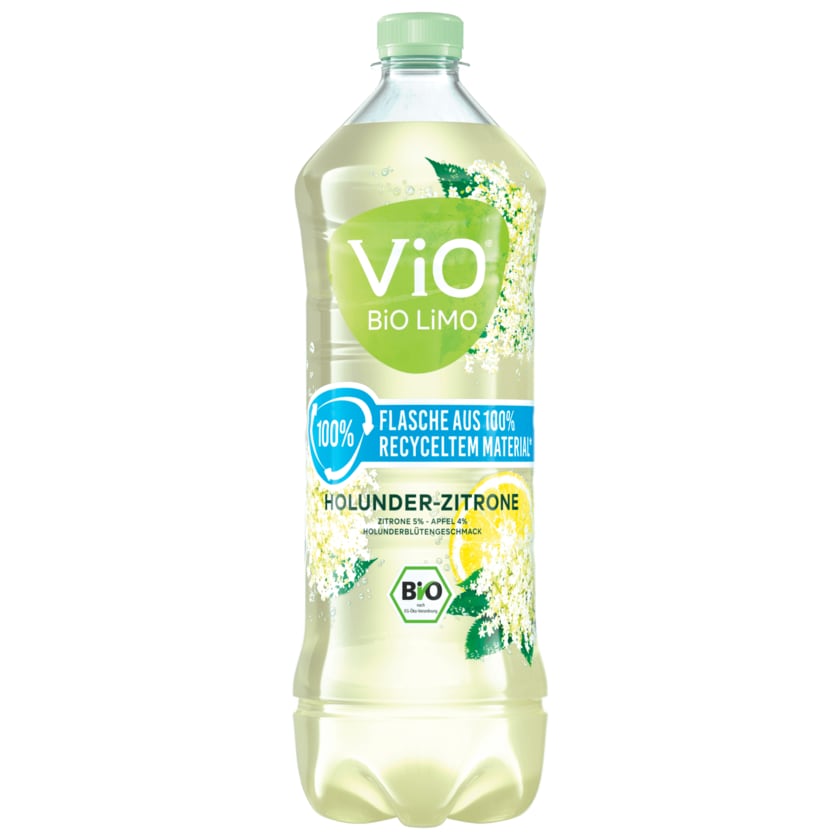 Vio Bio Limo Holunder-Zitrone 1l
